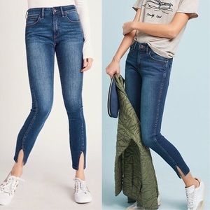 Split Hem Skinny Jeans